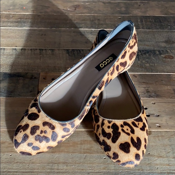 ecco leopard shoes